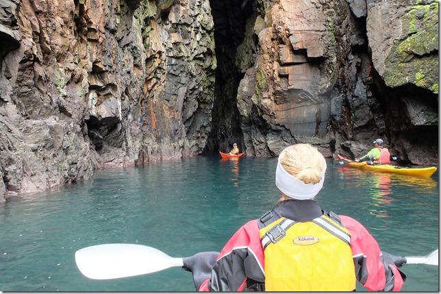 Kayaking Shetland, epic adventure caves